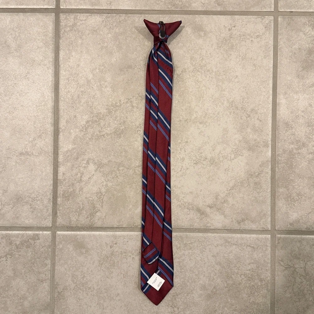 Kid’s Striped Clip-On Tie